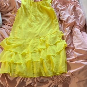 Sam and Jess Women’s Ruffled Yellow Dress